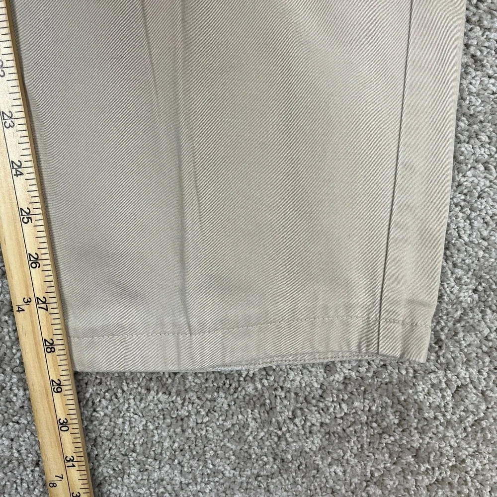 Polo Golf Ralph Lauren Pants Mens 39x29 Beige‎ Straight Leg Pleated Flap Pocket